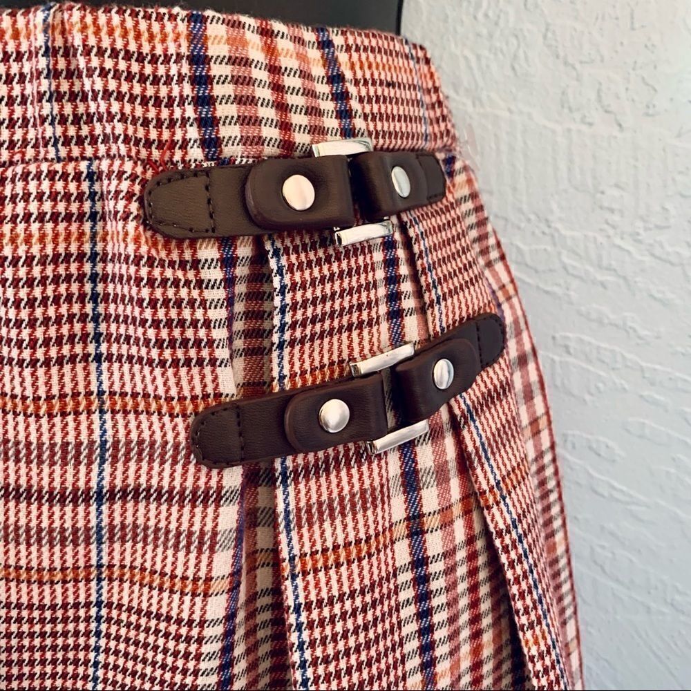 Urban Outfitters Tartan Plaid School Girl Pleated Mini Skirt Size Small - Picture 2 of 7